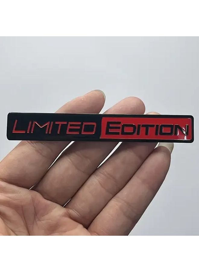 Red 2pcs Car Emblems Aluminum Tail Light Stickers For Racing Sports Trucks Motorcycles - Image 4